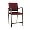 Lesro Newport Hip Chair Metal Frame, Bronze, OH Wine Upholstery NP1161 - alternate 1